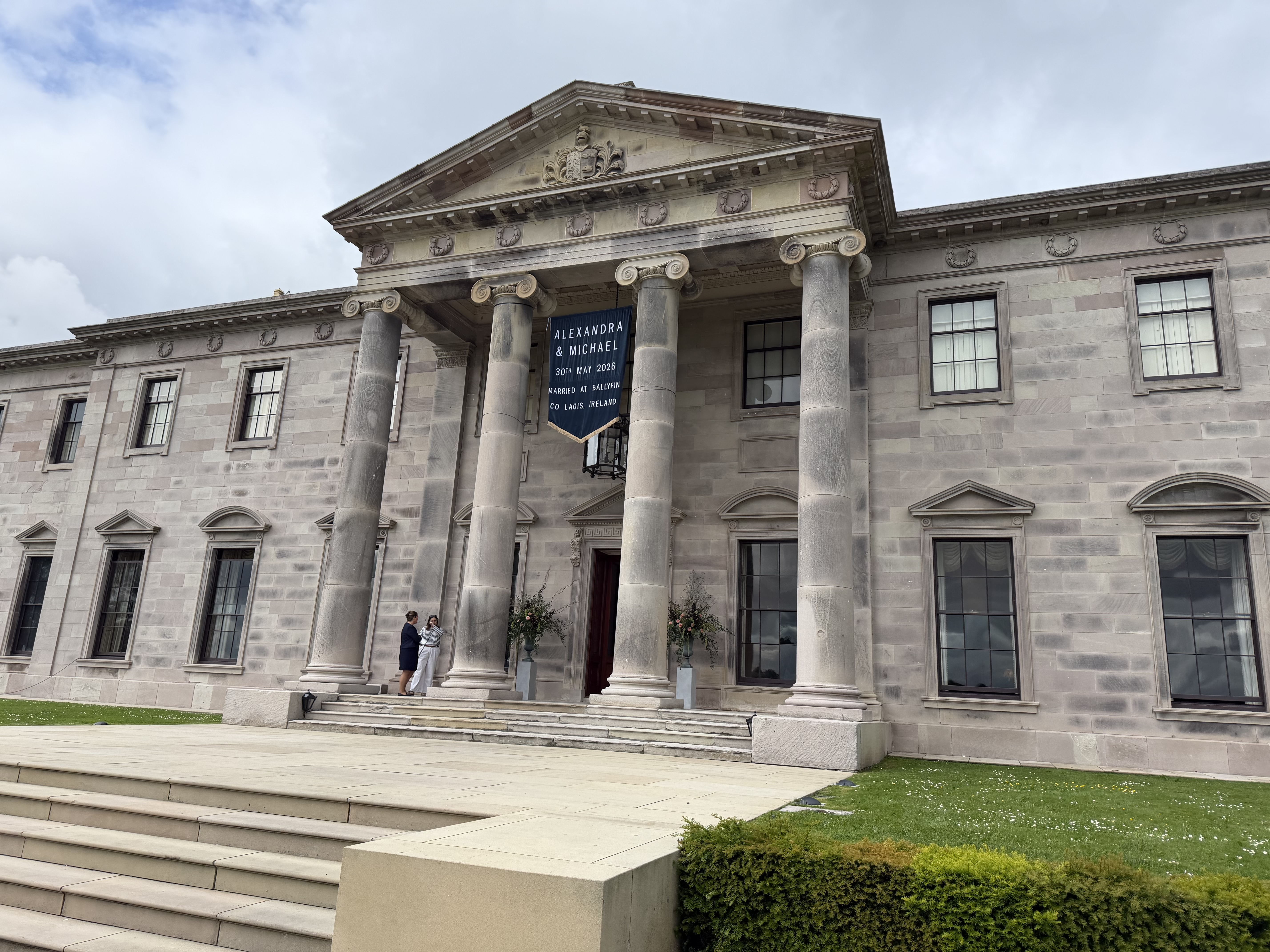 Exterior view of Ballyfin Demesne for a wedding